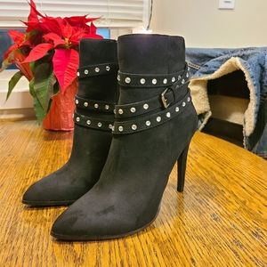 Le Chateau Booties w Crystal Detail